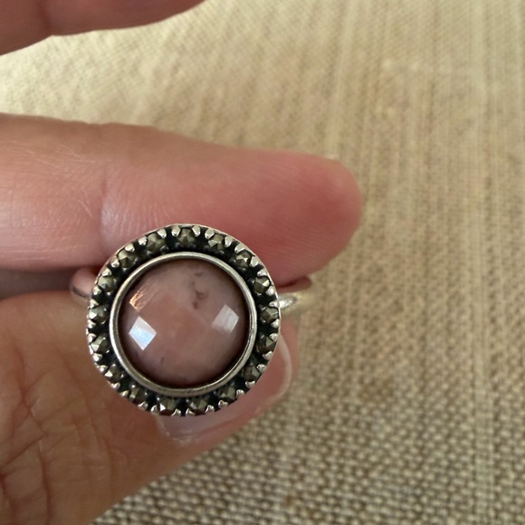 Pandora Jewelry - Pandora Silver Ring with Pink Stone
